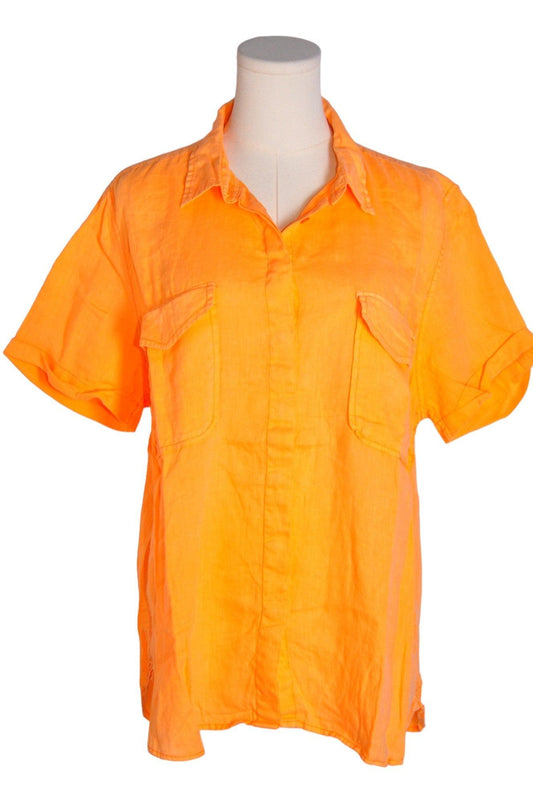 JOE FRESH Men Button Down Tops Regular fit in Orange - XL - Velora Luxury Fashion