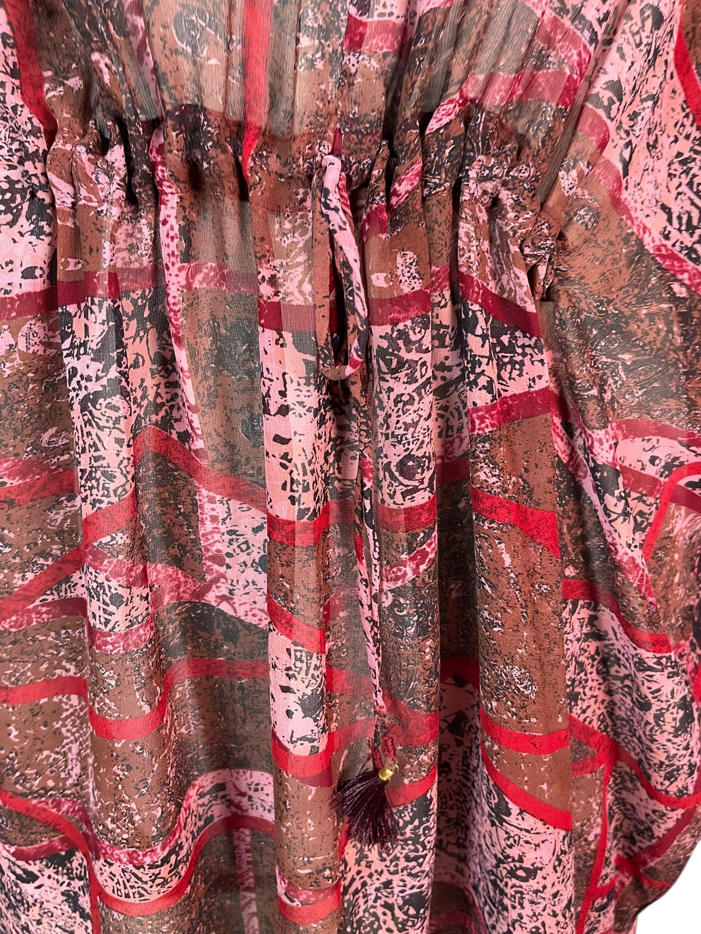 PRG6357 Sheer Avatar Pure Silk Maxi Kaftan - Velora