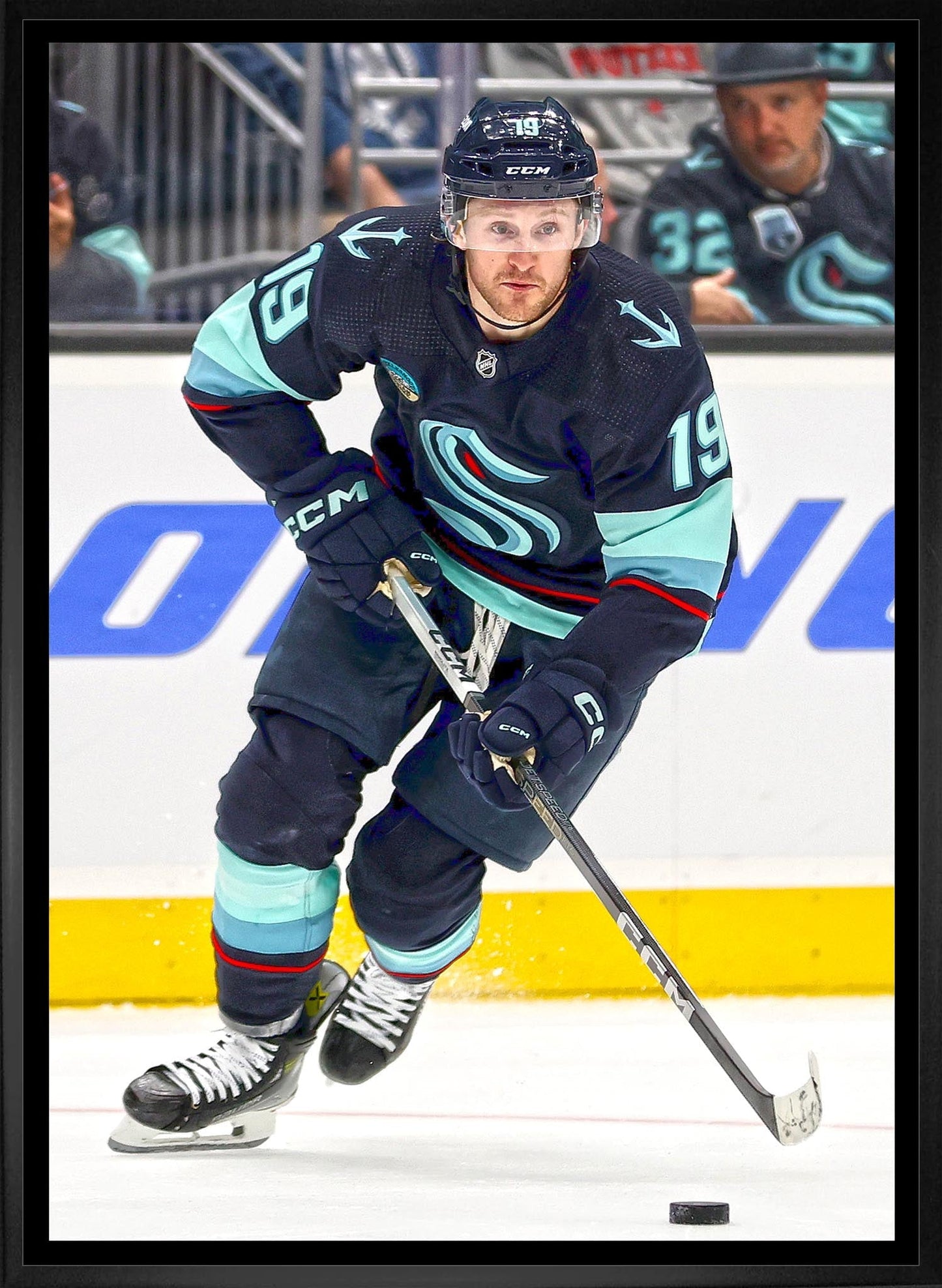 Jared McCann 20x29 Framed Canvas Seattle Kraken - Velora Luxury Fashion