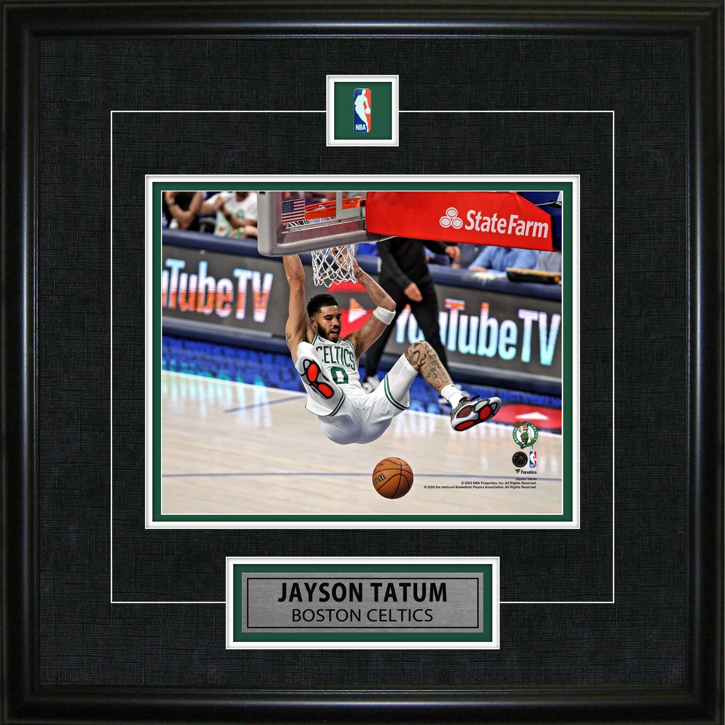 Jayson Tatum Framed Pin & Plate Boston Cetics Finals Game 3 - Velora Luxury Fashion