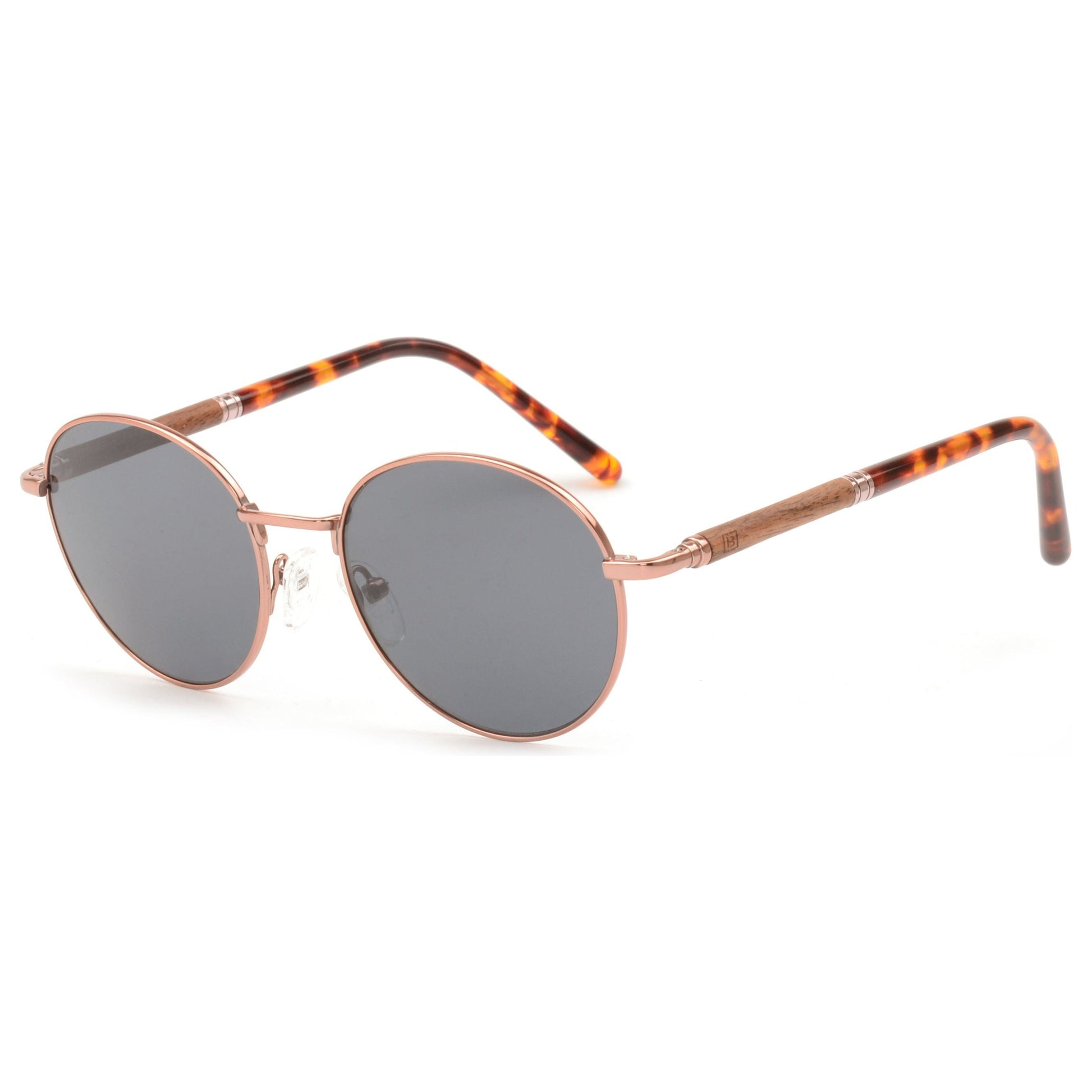 Jet - Titanium & Wood Sunglasses - Velora Luxury Fashion