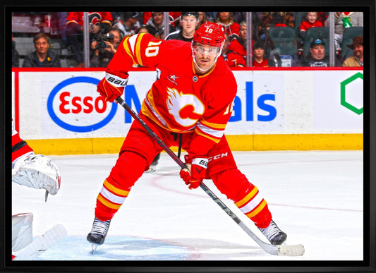 Jonathan Huberdeau 20x29 Framed Canvas Calgary Flames - Velora Luxury Fashion