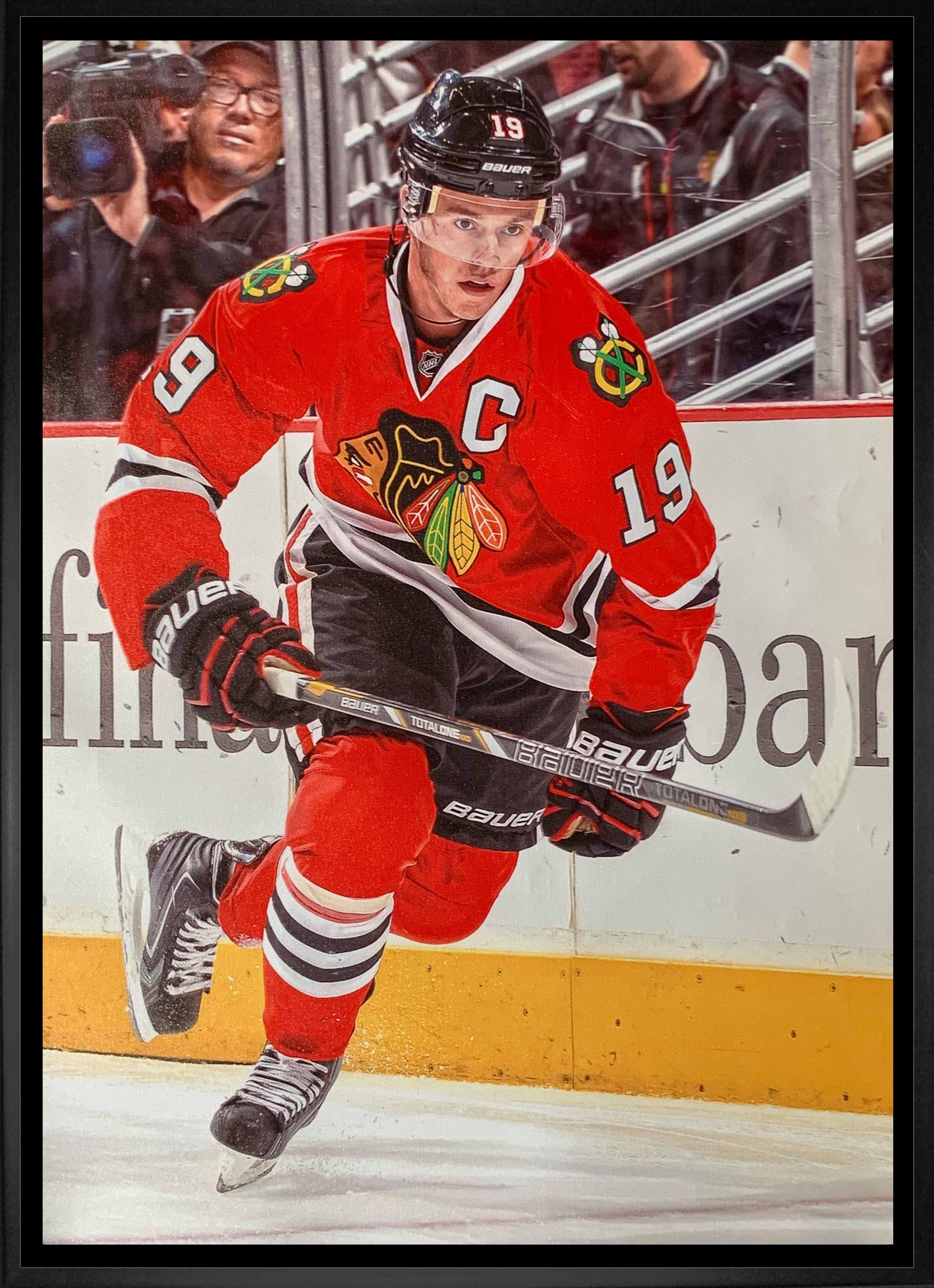 Jonathan Toews Chicago Blackhawks Framed 20x29 Canvas - Velora Luxury Fashion