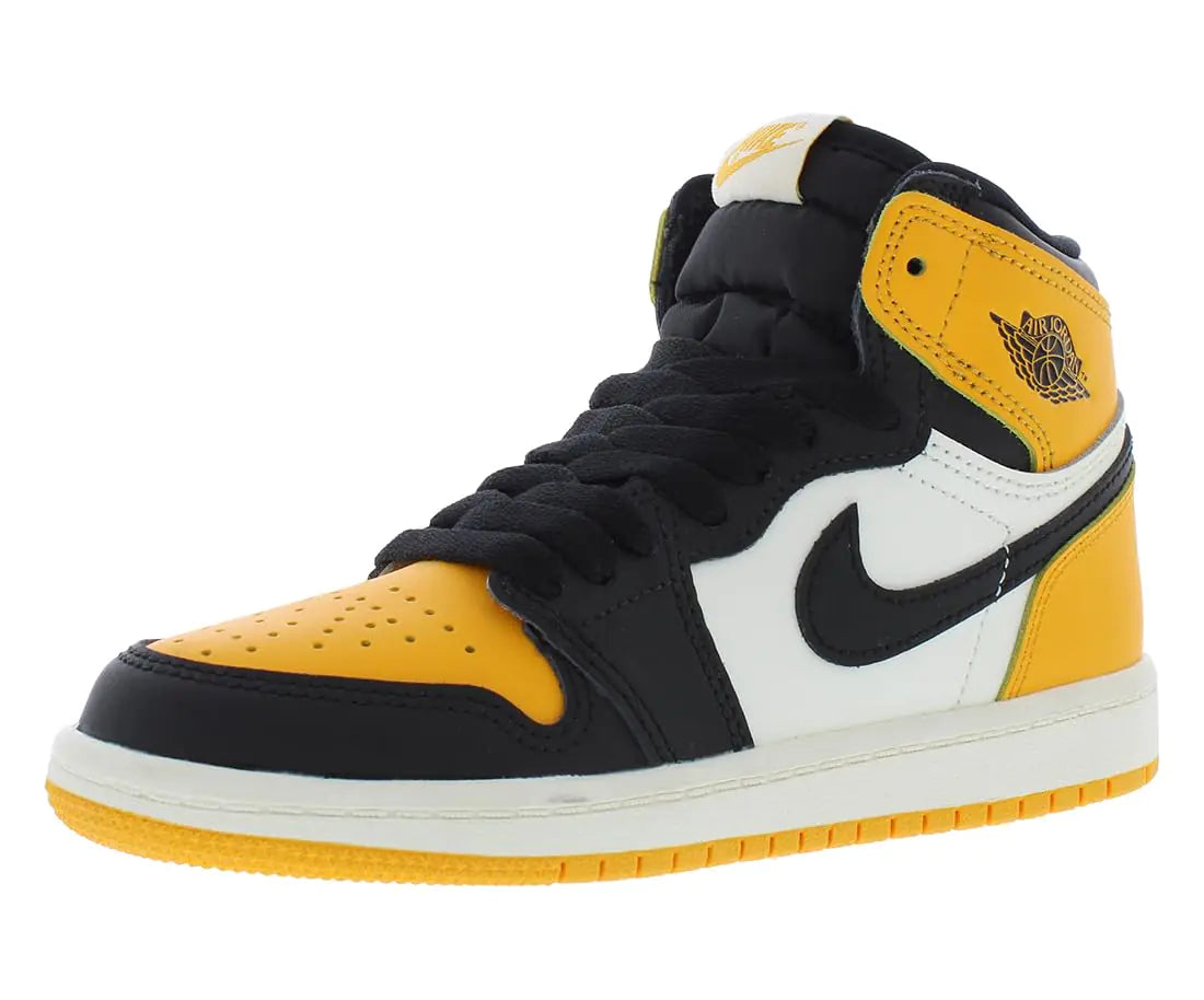 Jordan Boys 1 Retro High OG (Little Kid) Taxi/Black/Sail 1 Little Kid M - Velora Luxury Fashion