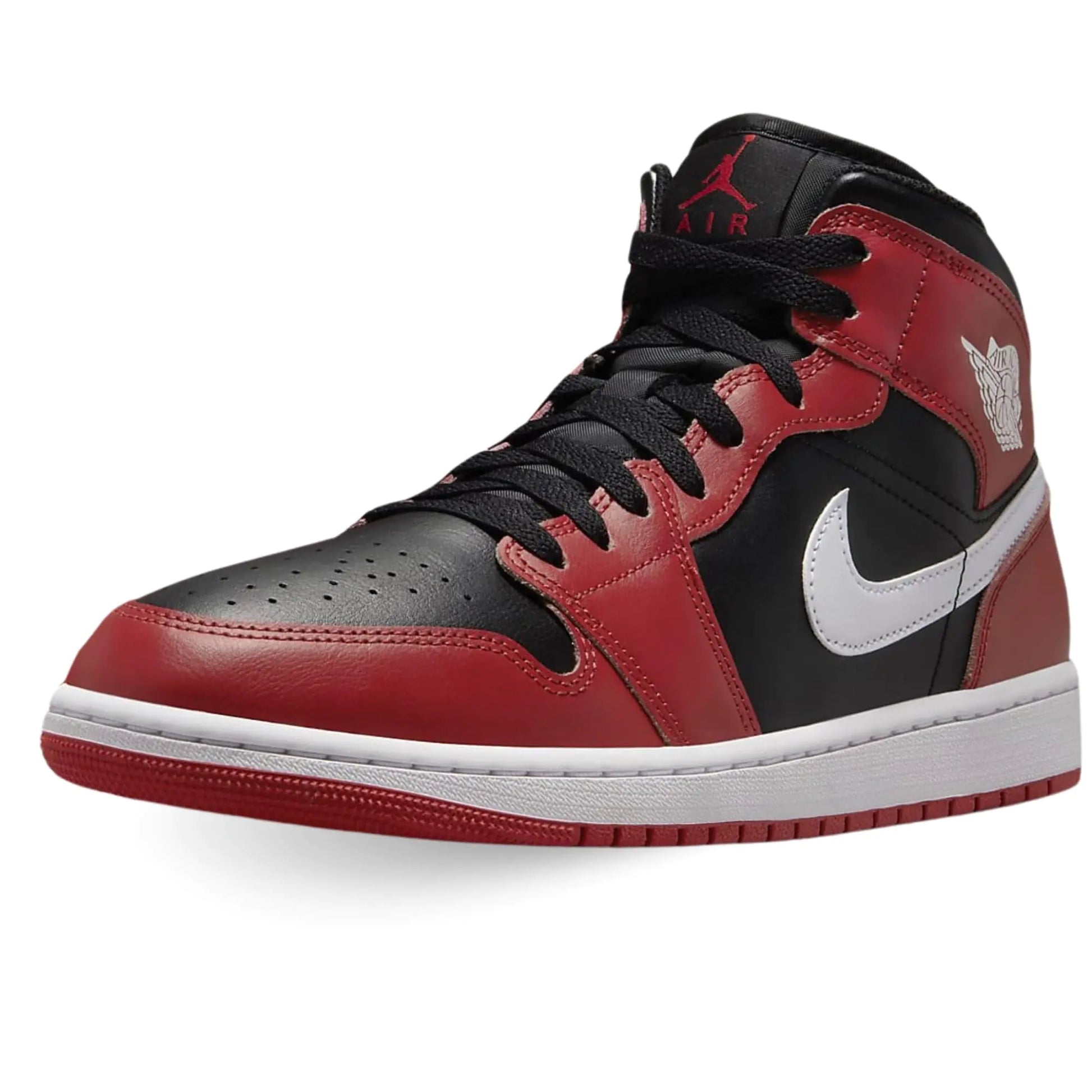 Jordan Mens 1 Mid Black/White-Gym Red (DQ8426 061) - 8.5 - Velora Luxury Fashion