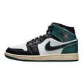 Jordan Nike Air 1 Mid Womens White/Black-Light Dew FQ7818-100 9 - Velora Luxury Fashion
