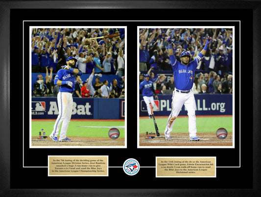 Jose Bautista and Edwin Encarnacion Toronto Blue Jays Framed 8x10 Homerun Celebrations Photos - Velora Luxury Fashion
