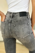 Judy Blue Full Size Button Fly High Waist Cuffed Capris - Velora Luxury Fashion