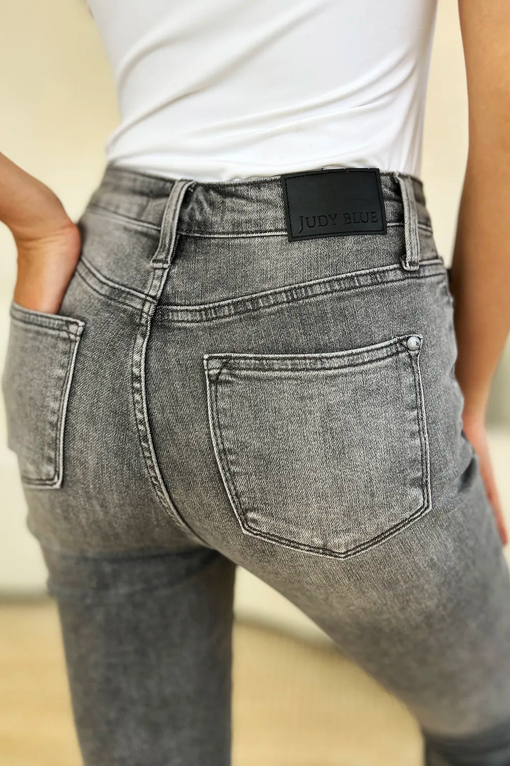 Judy Blue Full Size Button Fly High Waist Cuffed Capris - Velora Luxury Fashion