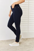 Judy Blue Full Size Garment Dyed Tummy Control Skinny Jeans - Velora Luxury Fashion