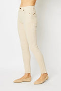 Judy Blue Full Size Garment Dyed Tummy Control Skinny Jeans - Velora Luxury Fashion