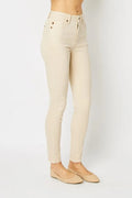 Judy Blue Full Size Garment Dyed Tummy Control Skinny Jeans - Velora Luxury Fashion