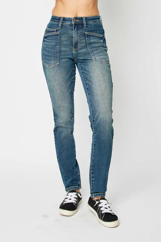 Judy Blue Full Size High Waist Skinny Jeans - Velora Luxury Fashion