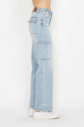 Judy Blue Full Size High Waist Straight Cargo Jeans - Velora Luxury Fashion