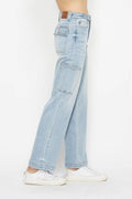 Judy Blue Full Size High Waist Straight Cargo Jeans - Velora Luxury Fashion