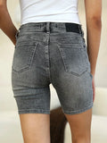 Judy Blue Full Size High Waist Washed Denim Shorts - Velora Luxury Fashion