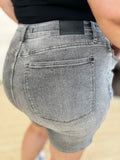 Judy Blue Full Size High Waist Washed Denim Shorts - Velora Luxury Fashion