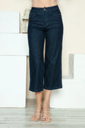 Judy Blue Full Size Side Seam Braid Detail Crop Wide Leg Jeans - Velora Luxury Fashion