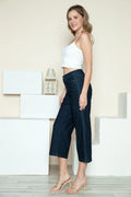 Judy Blue Full Size Side Seam Braid Detail Crop Wide Leg Jeans - Velora Luxury Fashion