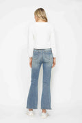 Judy Blue Full Size Tummy Control Back Embroidered Pocketed Bootcut Jeans Plus Size - Velora Luxury Fashion