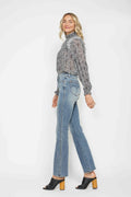 Judy Blue Full Size Tummy Control Back Embroidered Pocketed Bootcut Jeans Plus Size - Velora Luxury Fashion
