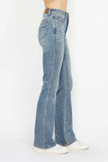 Judy Blue Full Size Tummy Control Back Embroidered Pocketed Bootcut Jeans Plus Size - Velora Luxury Fashion