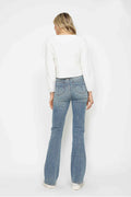 Judy Blue Full Size Tummy Control Back Embroidered Pocketed Bootcut Jeans Plus Size - Velora Luxury Fashion