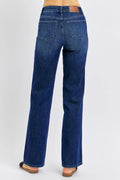 Judy Blue Full Size Tummy Control Straight Jeans Plus Size - Velora Luxury Fashion