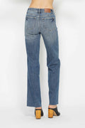 Judy Blue Full Size Tummy Control Straight Jeans - Velora Luxury Fashion