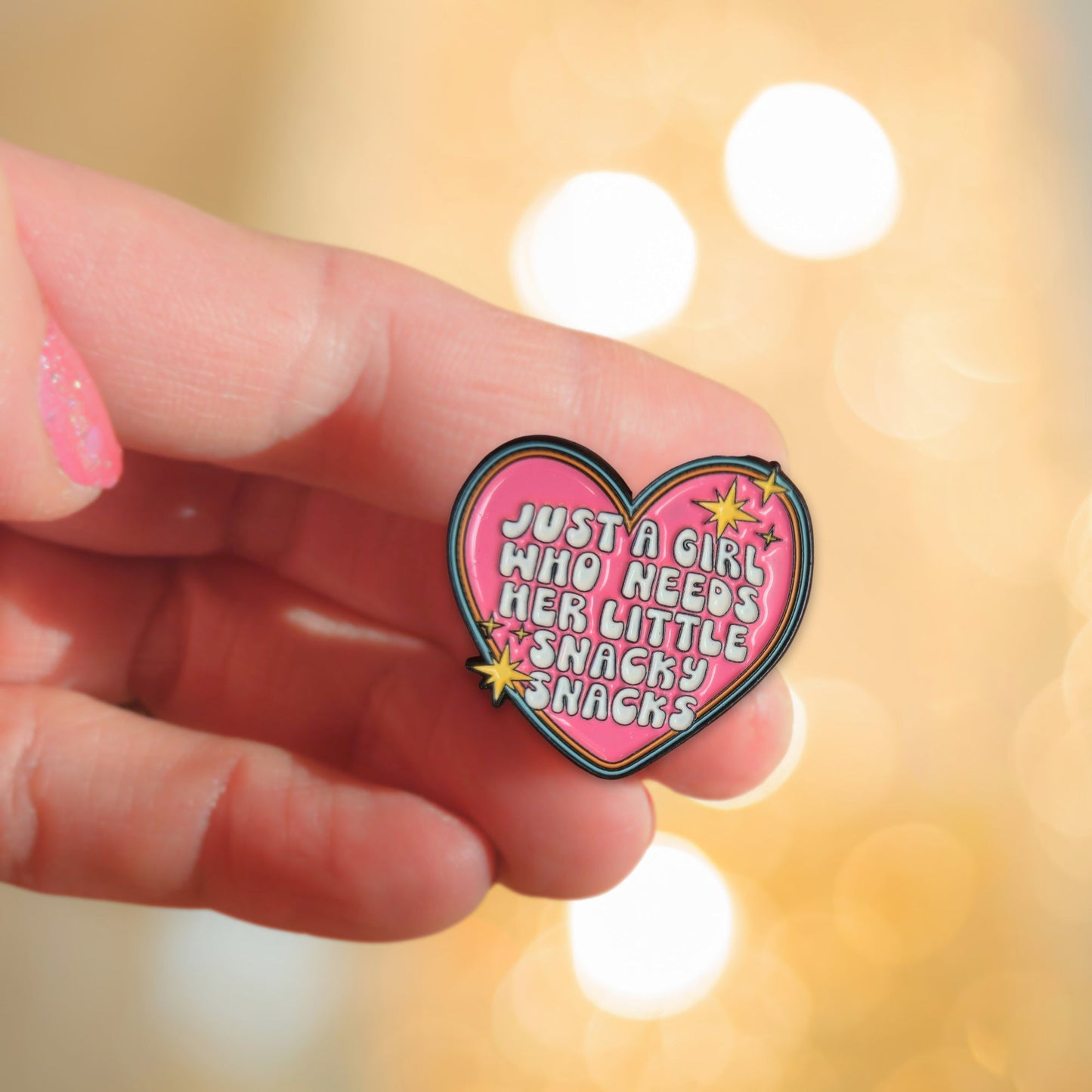 Just a Girl Who Needs Her Little Snacky Snacks | Collectible Pin - Velora