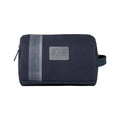 K2005DF | Beauty Case in Canvas 100% Cotone/Vera Pelle pieno fiore, Naked. Colore Blu. Maniglia laterale. Chiusura con lampo. Dimensioni: cm 25 x 15 x 17. Confezione: Sacchetto in Tnt - Velora Luxury Fashion