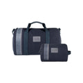 K2005DF | Beauty Case in Canvas 100% Cotone/Vera Pelle pieno fiore, Naked. Colore Blu. Maniglia laterale. Chiusura con lampo. Dimensioni: cm 25 x 15 x 17. Confezione: Sacchetto in Tnt - Velora Luxury Fashion