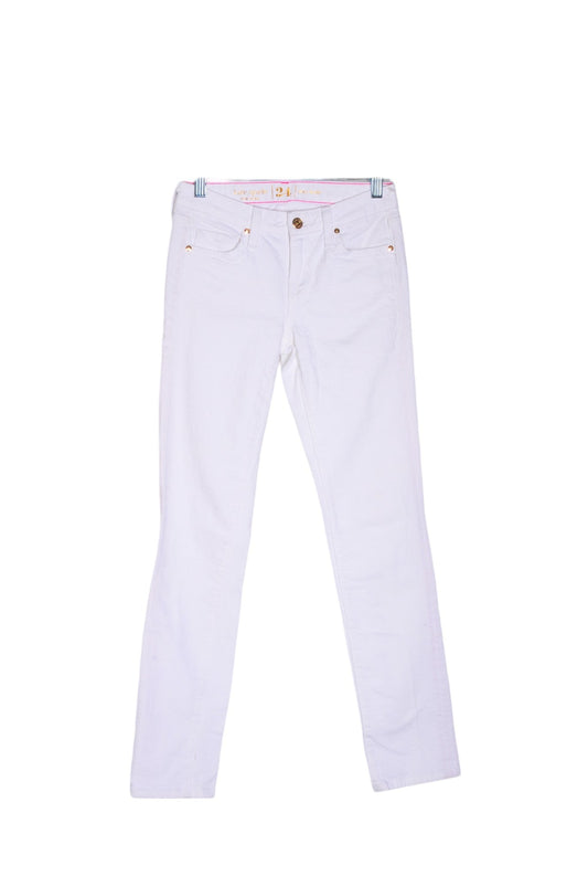 KATE SPADE Women Straight-Legged Jeans Regular fit in White - 24 - Velora Luxury Fashion