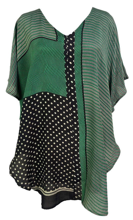 PRC6498 Avatar Pure Silk Waterfall Top - Velora