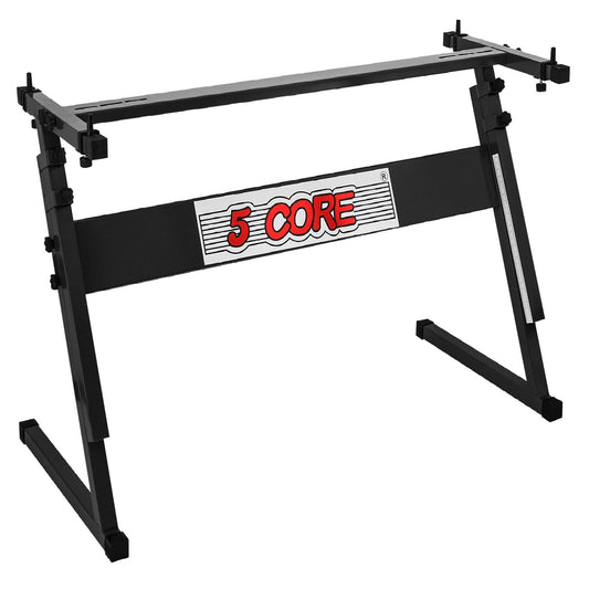 5 Core Keyboard Stand Z Style Height Adjustable Sturdy Piano Riser Lift Holder Stands - Velora