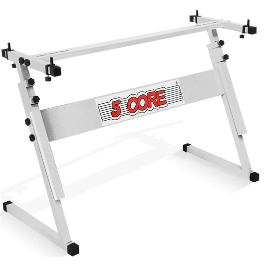 5 Core Keyboard Stand Z Style Height Adjustable Sturdy Piano Riser Lift Holder Stands - Velora