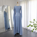 Kaftan style cape sleeves gown - Velora Luxury Fashion