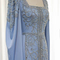 Kaftan style cape sleeves gown - Velora Luxury Fashion