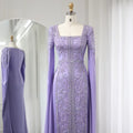 Kaftan style cape sleeves gown - Velora Luxury Fashion