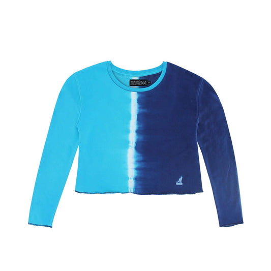 Kangol Tie Dye Long Sleeve Crop - Velora Luxury Fashion