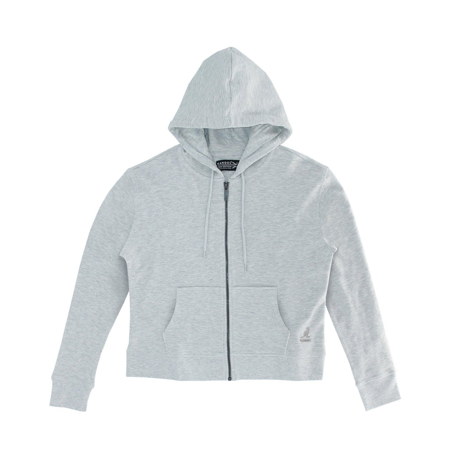 Kangol Women's Waffle Full Zip Hoodie - Velora Luxury Fashion