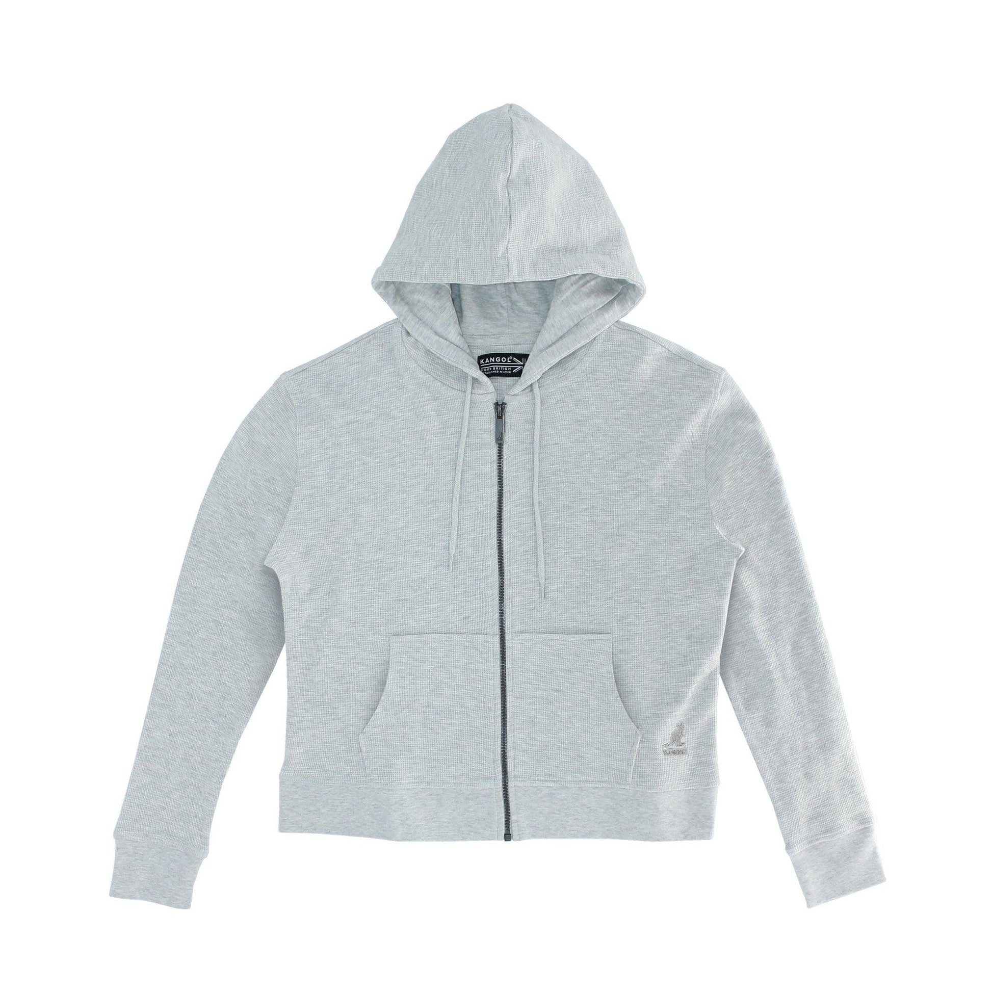 Kangol Women's Waffle Full Zip Hoodie - Velora Luxury Fashion