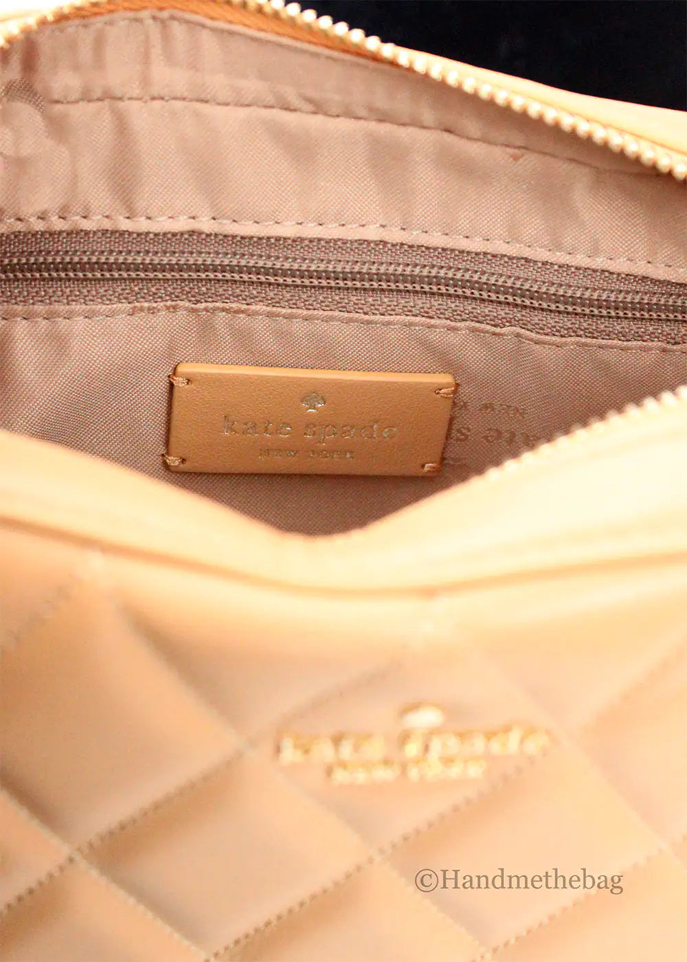 Kate Spade Carey Mini Tiramisu Quilted Camera Crossbody Bag - Velora Luxury Fashion