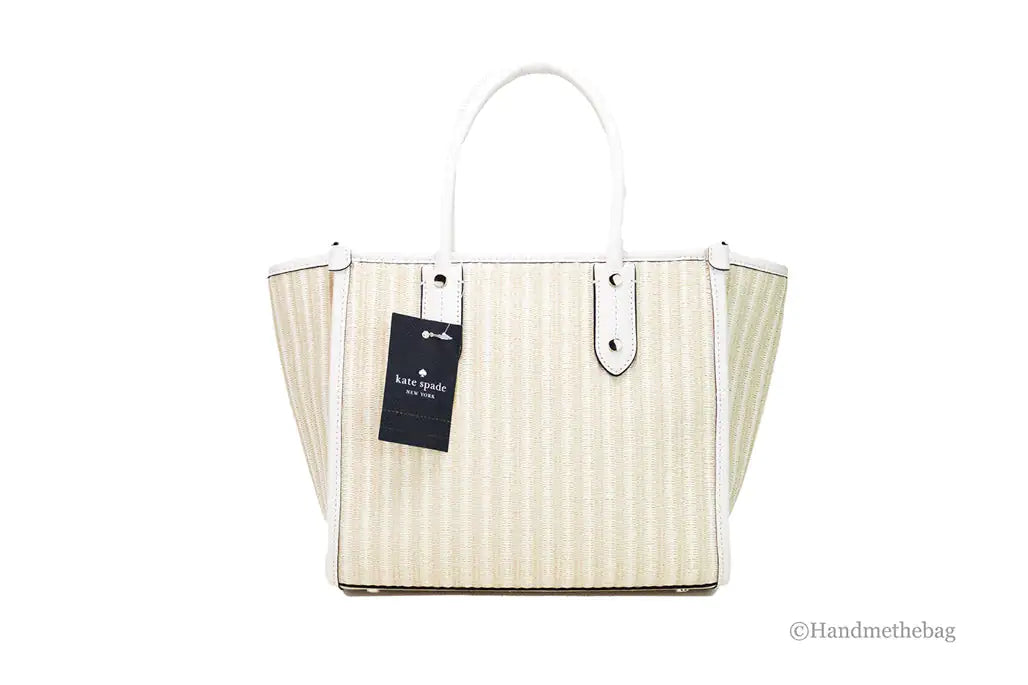 Kate Spade Ella Embroidered Straw Ladybug Handbag - Velora Luxury Fashion