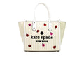 Kate Spade Ella Embroidered Straw Ladybug Handbag - Velora Luxury Fashion