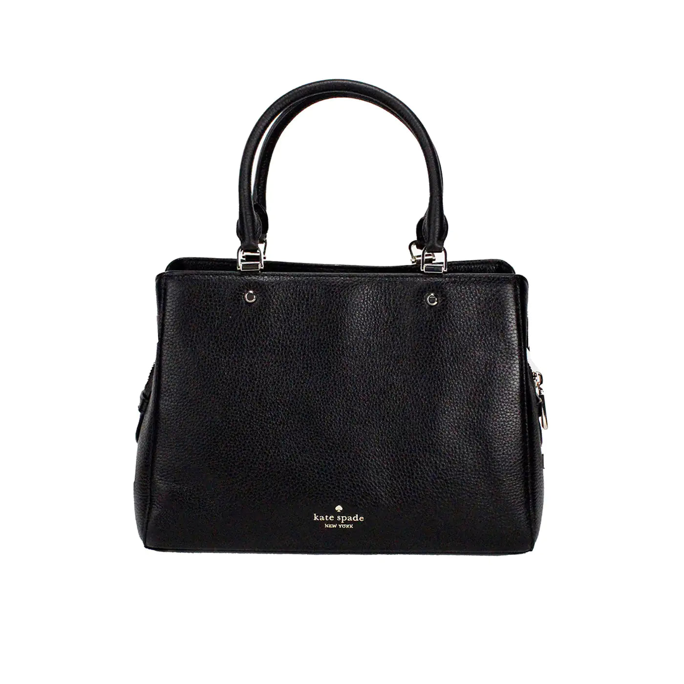 Kate Spade Leila Triple Pocket Satchel - Black - Velora Luxury Fashion