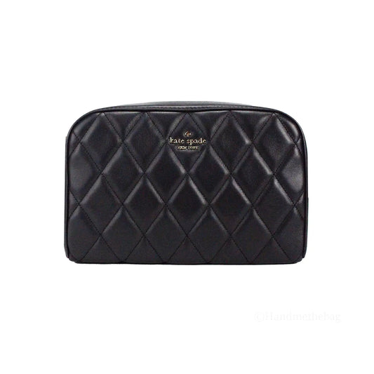 Kate Spade Mini Black Quilted Crossbody - Velora Luxury Fashion