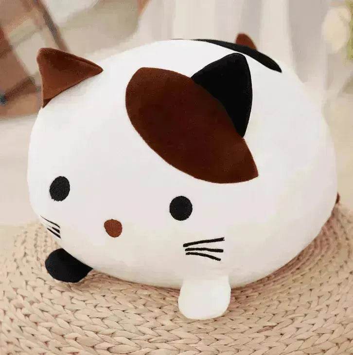 Kawaii Plush Cat Pillow: Soft, 30cm, Cartoon Animal Doll. Great for Kids! - Velora