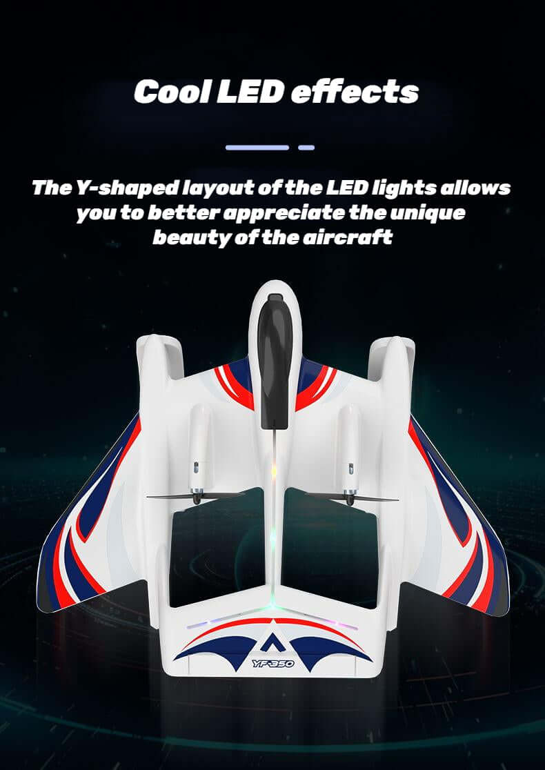 Kidstoylover Sea, Land, Air Glider with Gyro & LED - Velora Luxury Fashion