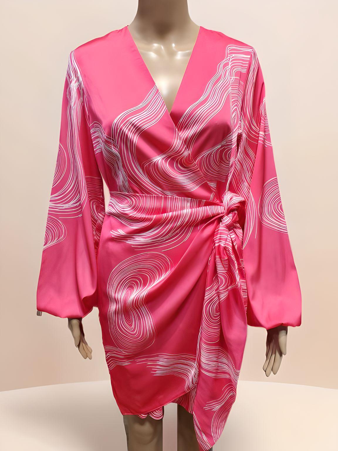 Knee-Length Belt Dress - Velora Luxury Fashion